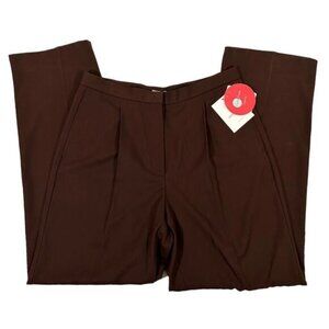 Liz Claiborne Kylie Dark Brown Lizsport Stretch Pleated Dress Pants